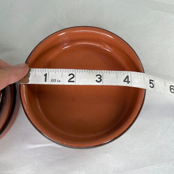 Arbresa Pottery Ramekins Set of 4 Terra Cotta 4.5" Flan Dipping Made in Spain - Picture 8 of 10